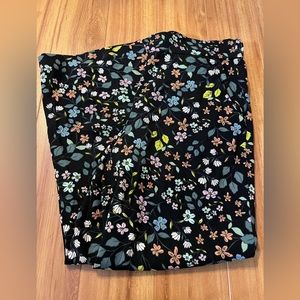 Loft fluid flora pants with pockets